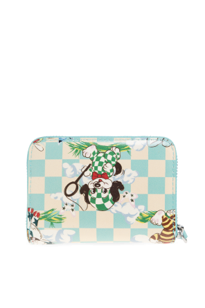 Kenzo Cartera de cuero con logo