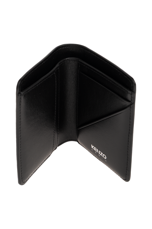 Kenzo Leather card holder with logo