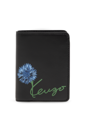 Leather card holder with logo