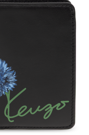 Kenzo Leather card holder with logo