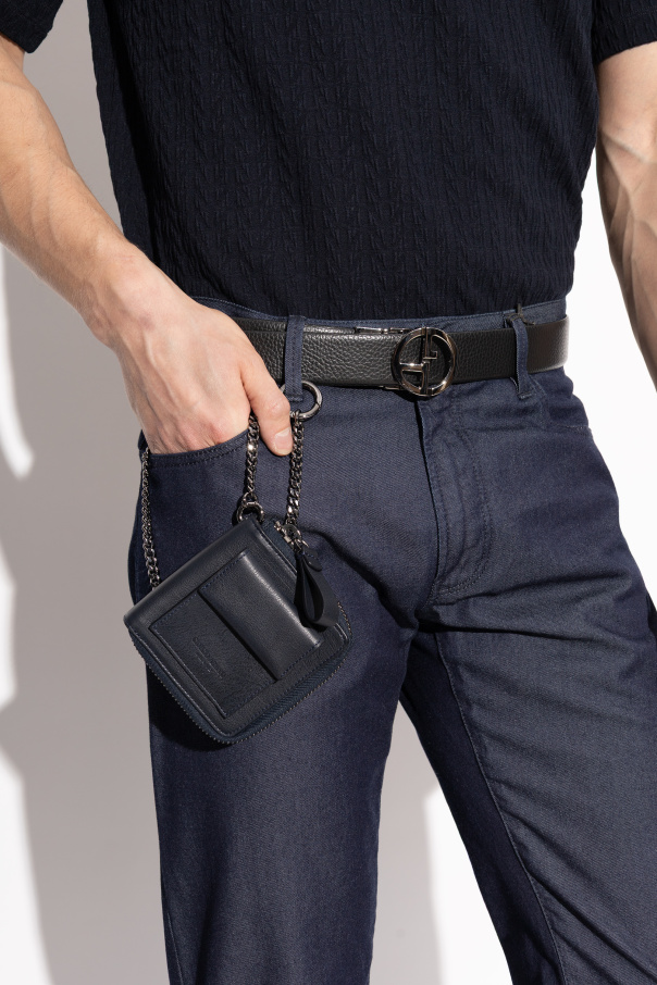 Giorgio Armani Carteira com corrente