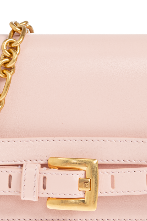 Balmain Cartera de cuero con cadena