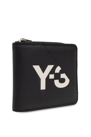 Y-3 Yohji Yamamoto Leather wallet with printed logo