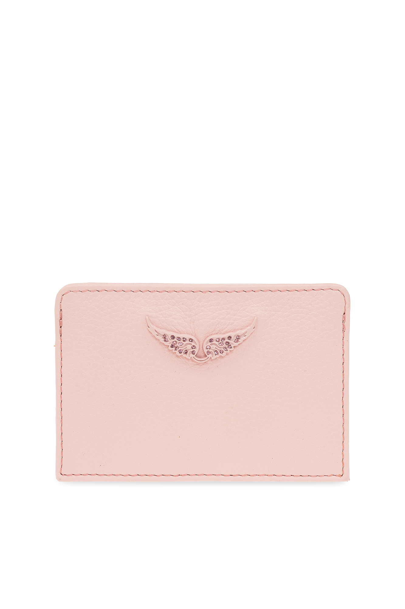 Zadig & Voltaire Leather Card Case Women's Pink