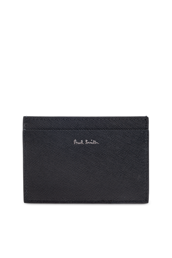 Leather card case with print od Paul Smith