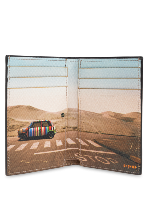 Carteira de couro com estampado colorido od Paul Smith