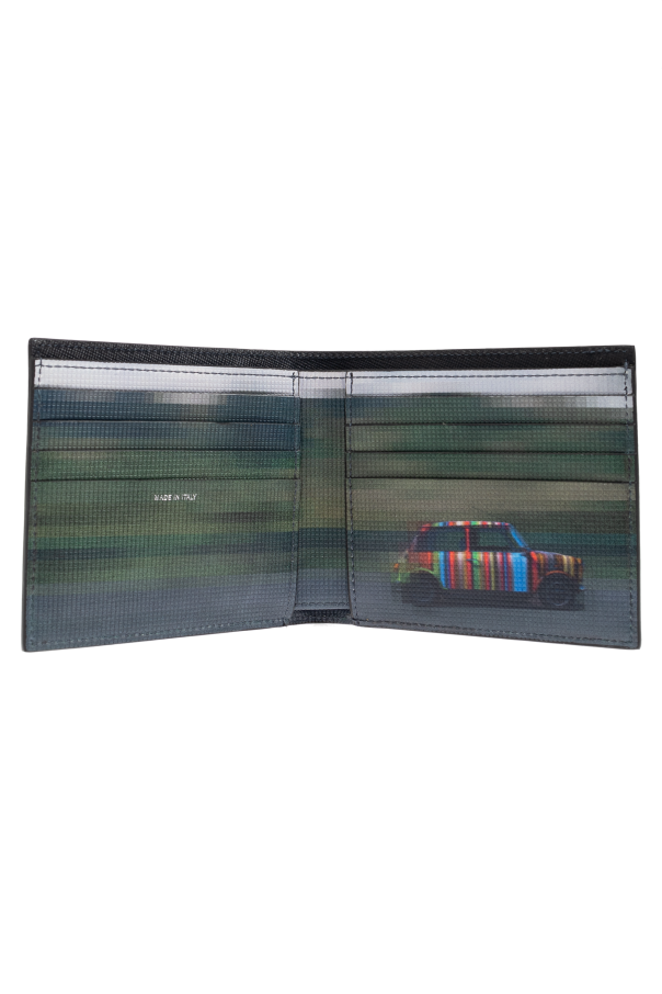 Paul Smith Cartera de cuero con logo