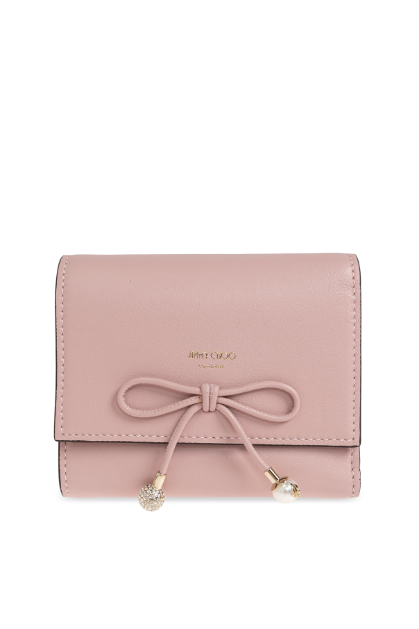 Leather wallet with logo od Jimmy Choo