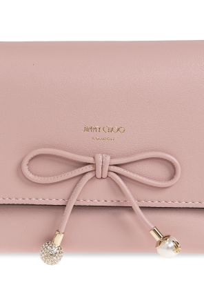 Jimmy Choo Cartera de cuero con logo
