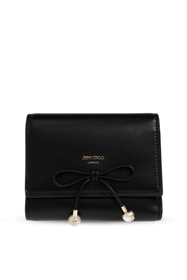 Jimmy Choo Carteira de pele com logótipo