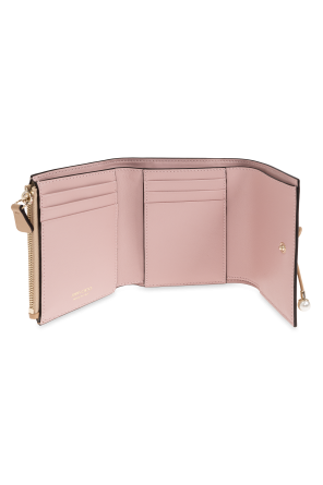 Skórzany portfel z logo od Jimmy Choo