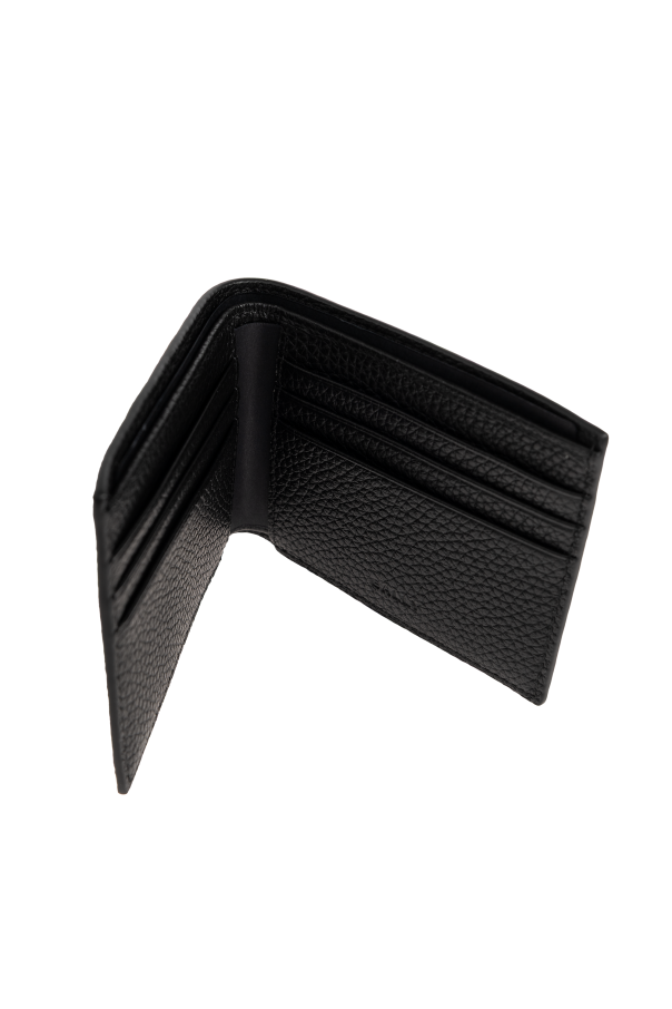 Bally Cartera de cuero con logo