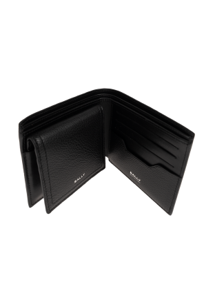 Leather wallet with logo od Bally