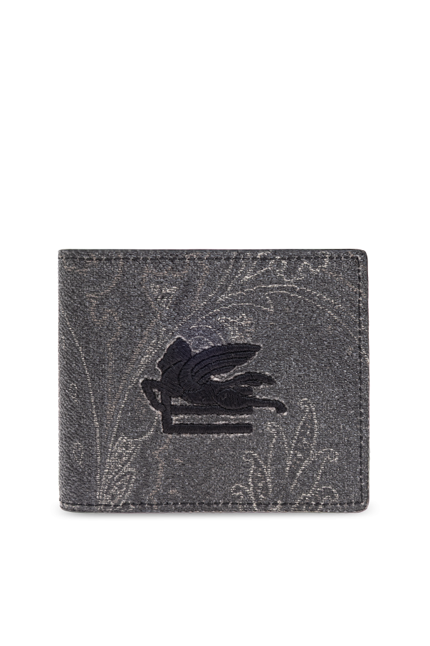 Wallet with embroidered logo od Etro
