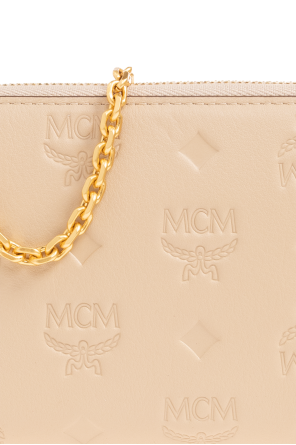 MCM Skórzany portfel na łańcuchu