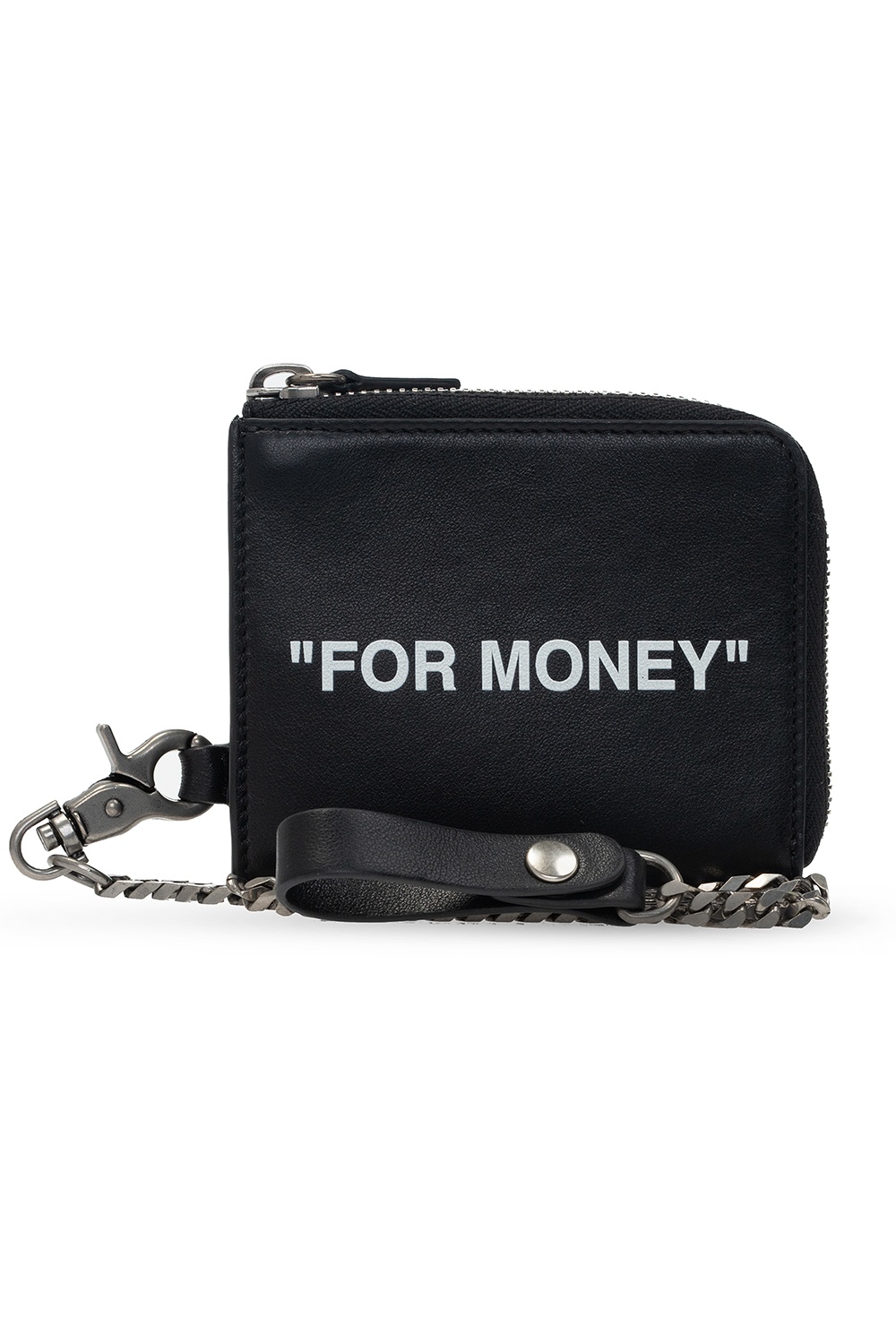 Off-White “For Money” Keychain Wallet 100% Genuine