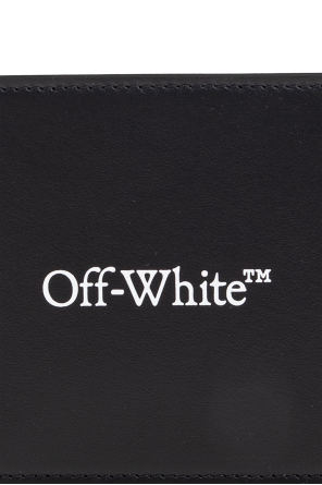 Off-White Cartera plegable de cuero