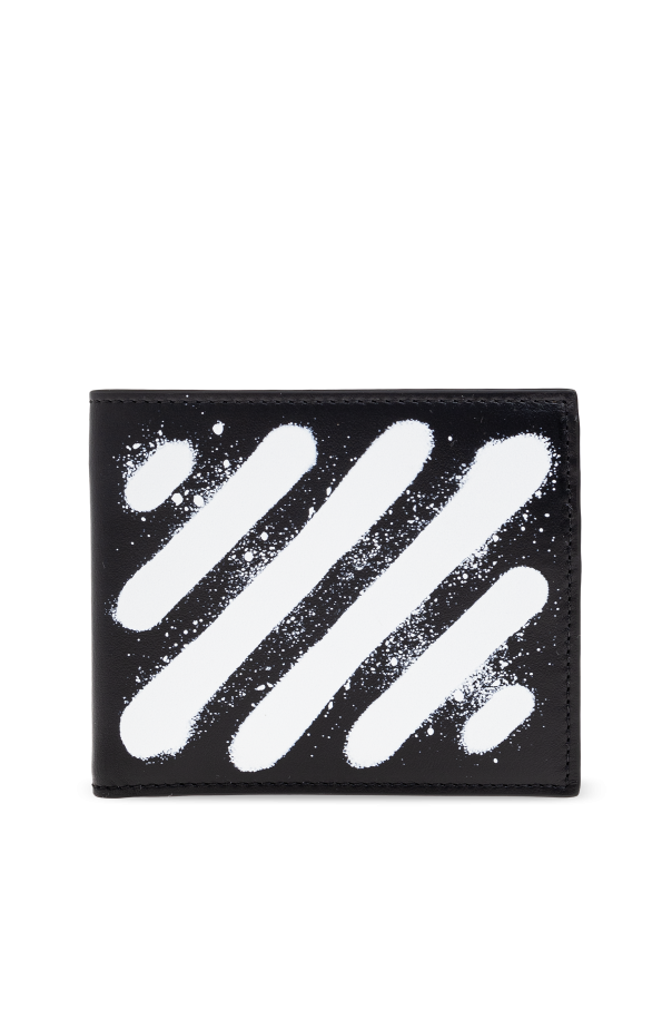 Off-White Skórzany składany portfel