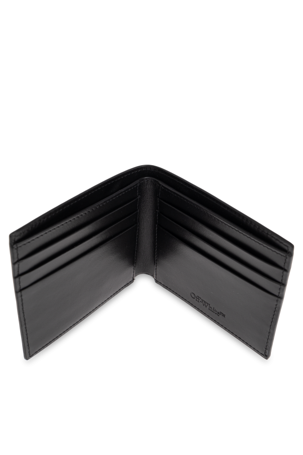 Off-White Skórzany składany portfel