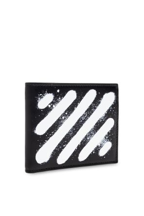 Off-White Skórzany składany portfel