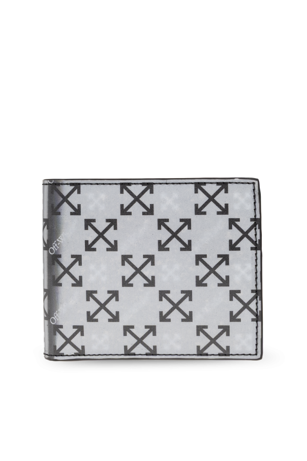 Off-White Skórzany składany portfel