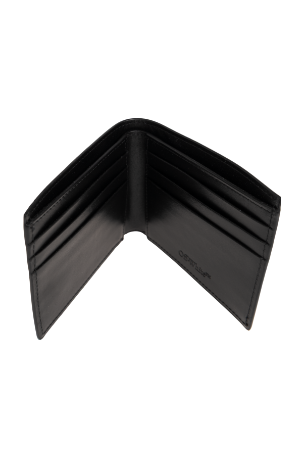 Off-White Skórzany składany portfel