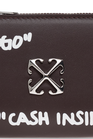 Off-White Leder-Geldbörse