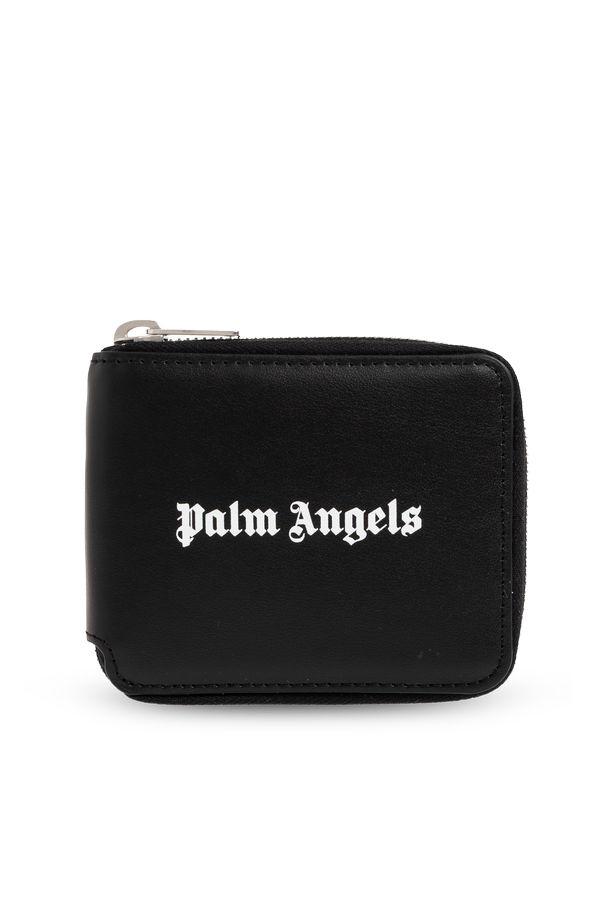 Leather wallet with logo od Palm Angels