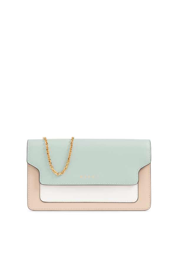 Marni colour-block Wallet with chain