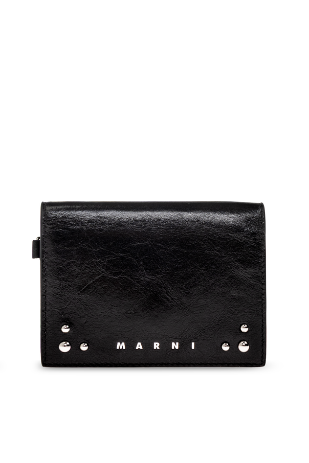 Leather Wallet with Logo od Marni