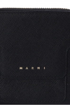 Marni Marni flip-lid leather cardholder