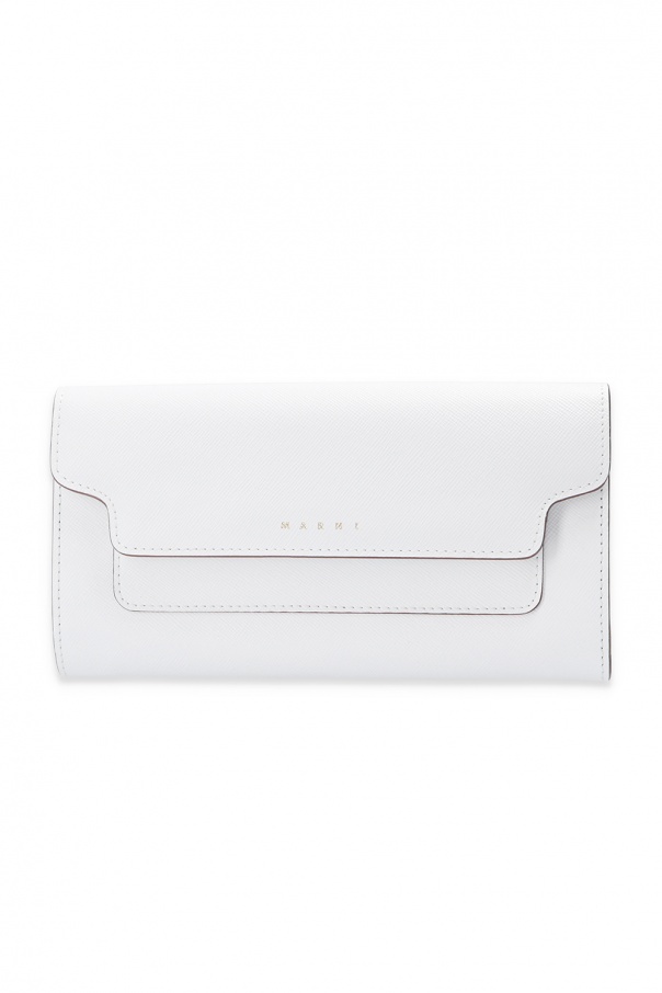 marni patch-embellished Leather wallet with logo