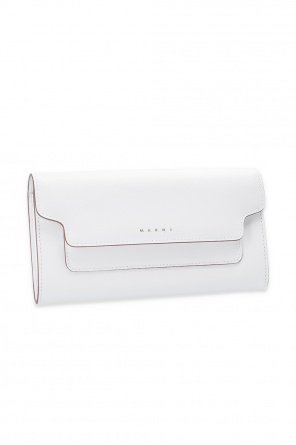 marni patch-embellished Leather wallet with logo