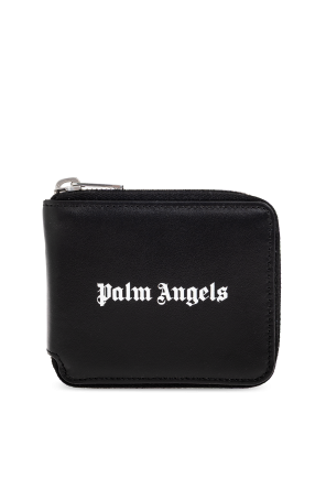 Cartera de cuero con logo