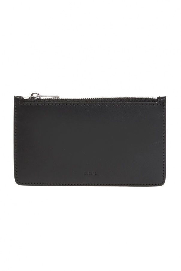 Card case with embossed logo od A.P.C.