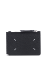 Maison Margiela BLACK Leather wallet with logo