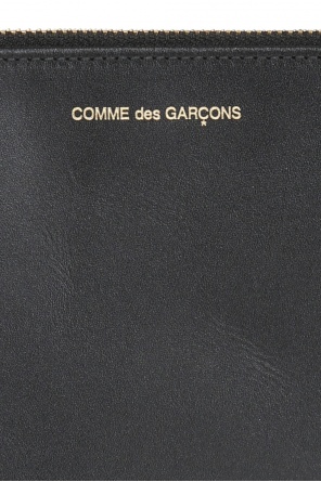 Comme des Garçons Skórzana saszetka z wytłoczonym logo