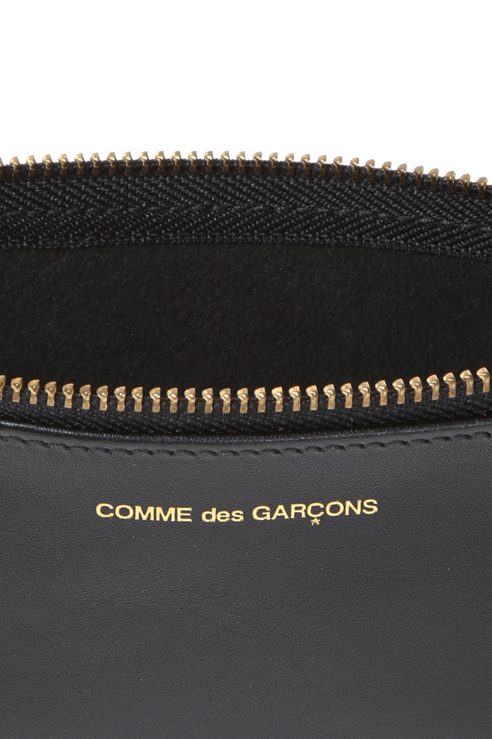 Comme des Garçons Embossed logo leather pouch