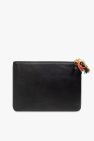 Comme des Garçons Leather pouch with logo