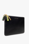 Comme des Garçons Leather pouch with logo