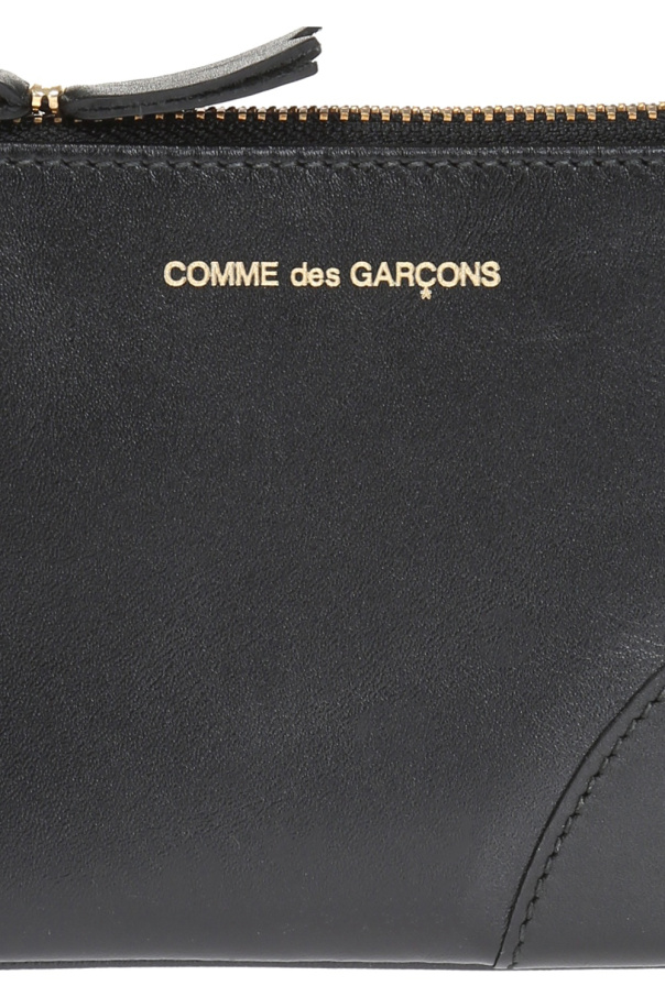 Comme des Garçons Skórzany portfel z wytłoczonym logo marki