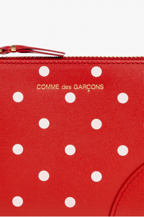 Comme des Garçons Leather pouch with logo