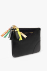 Comme des Garçons Leather pouch with logo