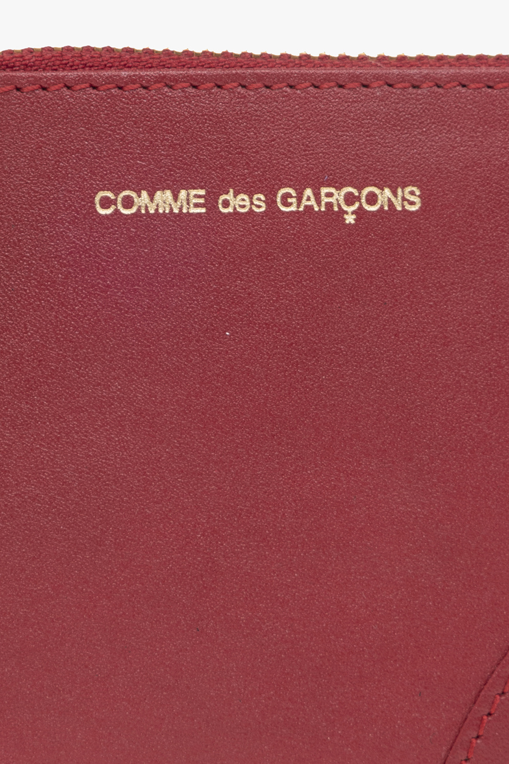 Comme des Garçons Leather pouch with logo