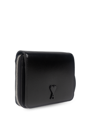 Ami Alexandre Mattiussi Leather wallet with logo