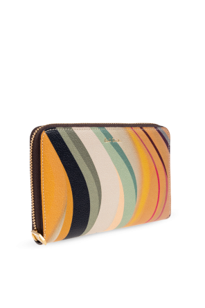 Paul Smith Cartera de cuero con logo impreso