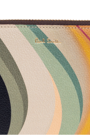 Paul Smith Cartera de cuero con logo impreso