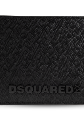 Dsquared2 Skórzany portfel z logo