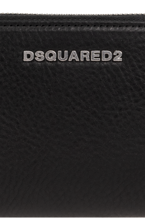 Dsquared2 Skórzany portfel z logo