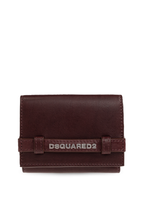 Leather wallet with logo